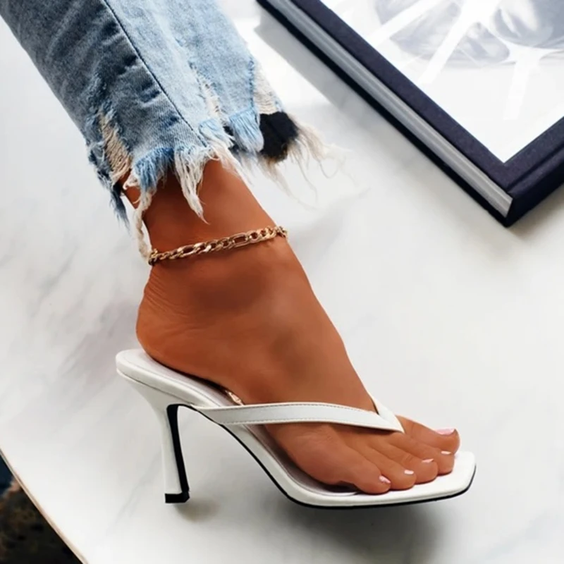 Stylish Women's Heel Flip Flop - đánh giá và giá Women Shoes Black