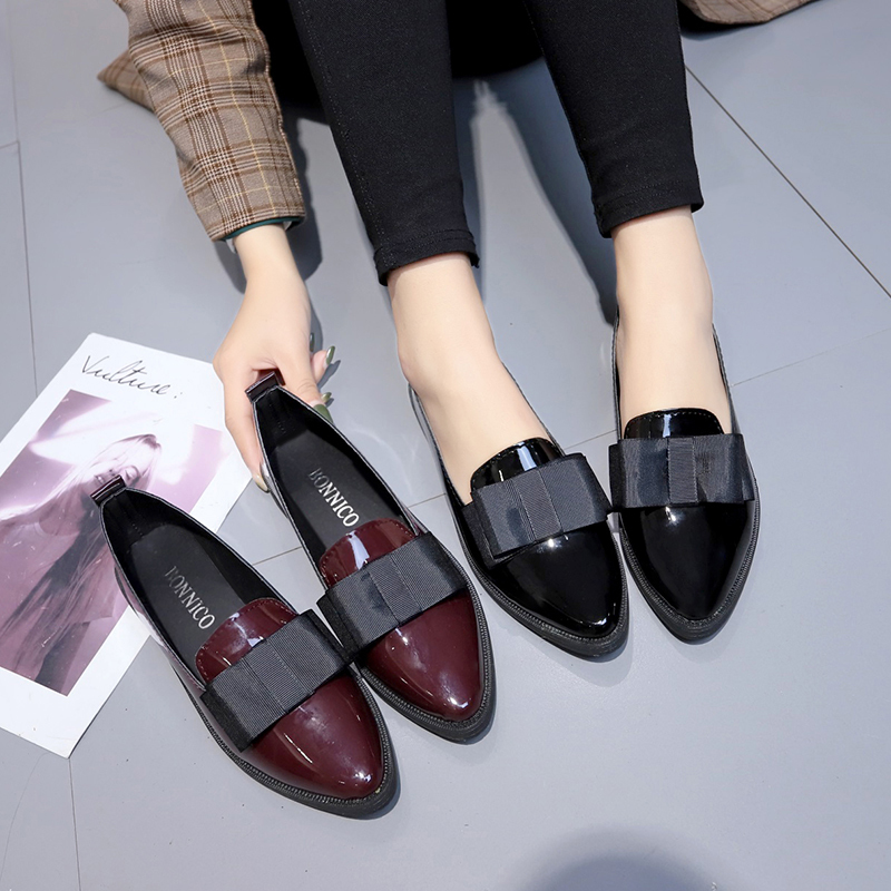 Black/ Wine Red Patent Leather - đánh giá và giá Women Shoes Black