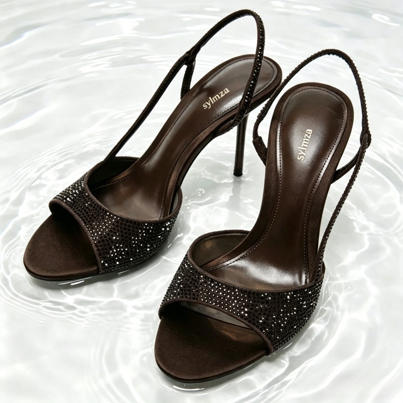 Fashion Crystal Detail Slingba - đánh giá và giá Women Shoes Brand