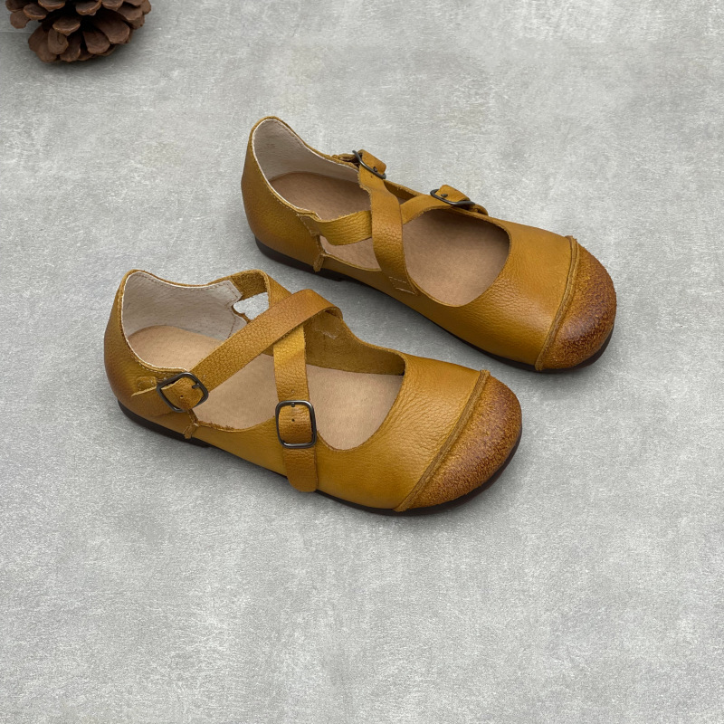 Women Original Handmade Genuin - đánh giá và giá Women'S Shoes Round Toe