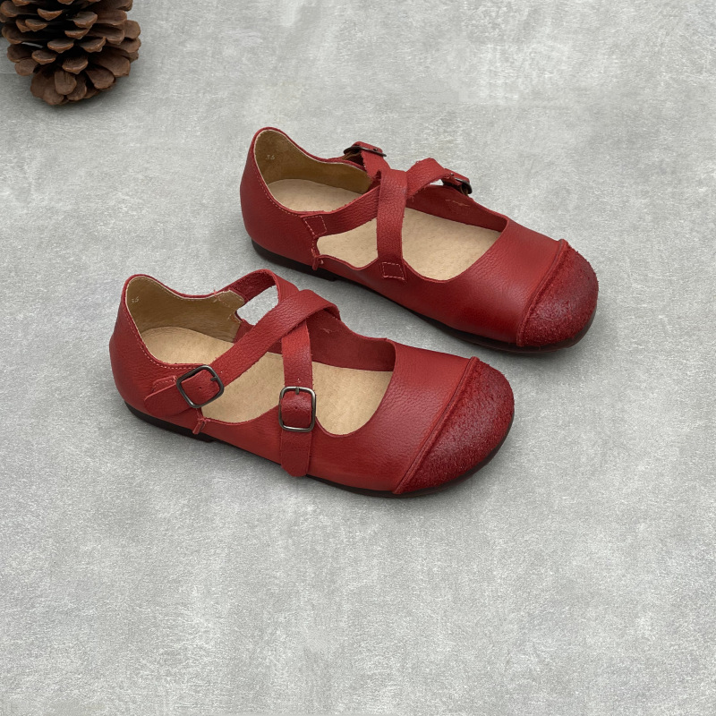 Women Original Handmade Genuin - đánh giá và giá Women'S Shoes Round Toe