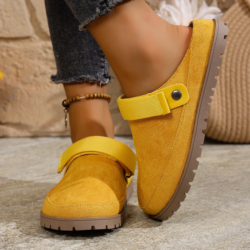 New Women Suede Mules Multicol - đánh giá và giá Slip On Mule Flat