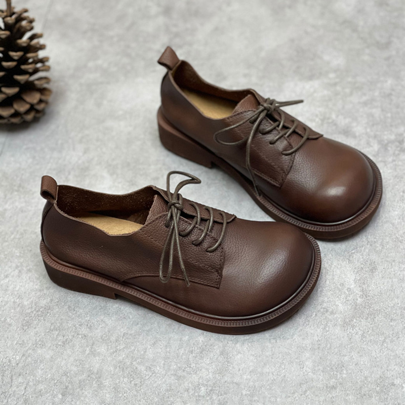 Women's Retro Genuine Leather  - đánh giá và giá Shoes For Women Flats