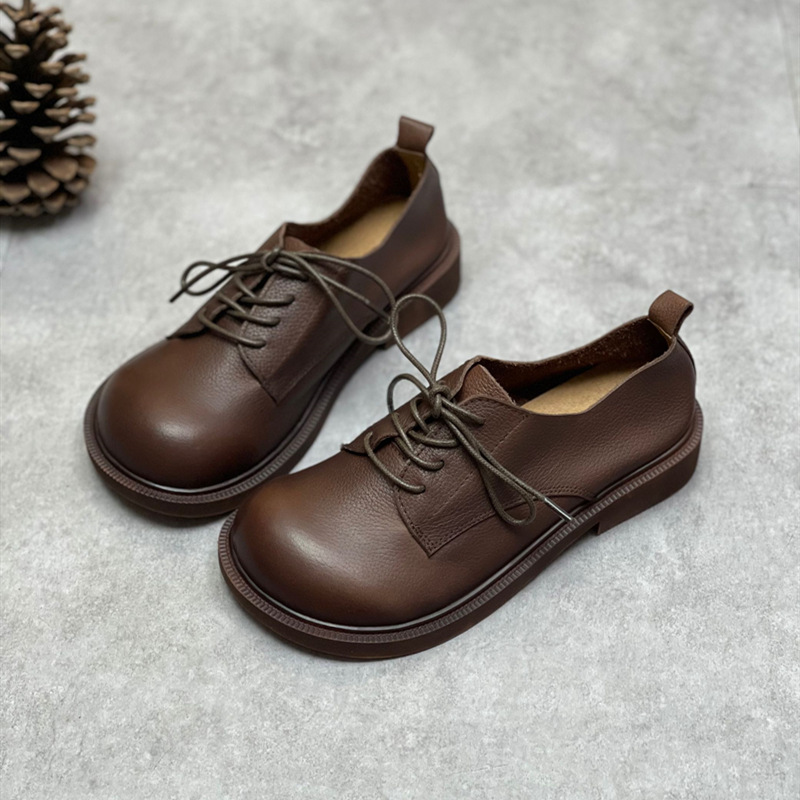 Women's Retro Genuine Leather  - đánh giá và giá Shoes For Women Flats