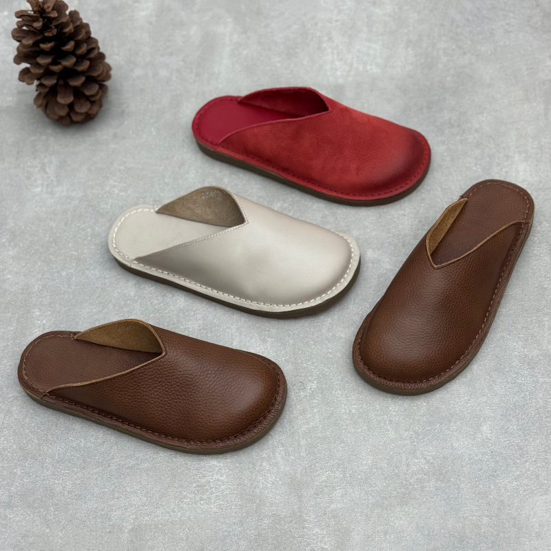 Handmade Genuine Leather Mules - đánh giá và giá Slip On Mule Flat