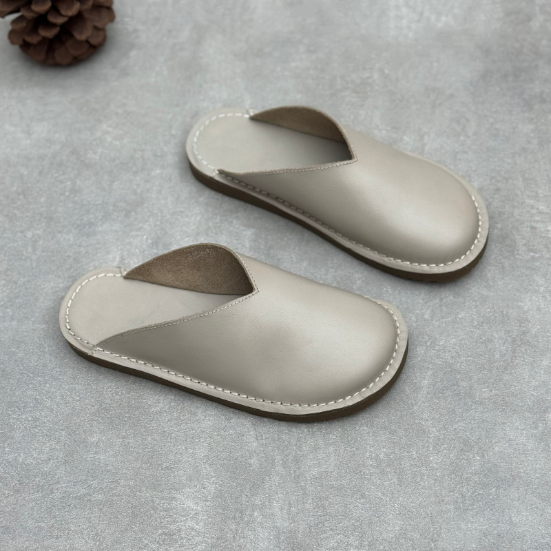 Handmade Genuine Leather Mules - đánh giá và giá Slip On Mule Flat