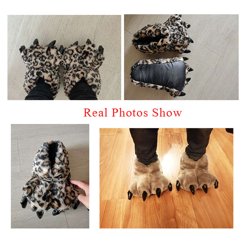 Size 35-43 Đen Động Vật Paw Ch - đánh giá và giá Women Shoes Black