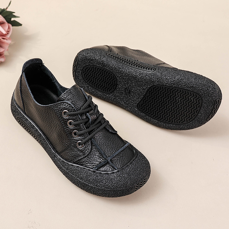 Retro genuine leather shoes fo - đánh giá và giá Women'S Shoes For Wide Feet