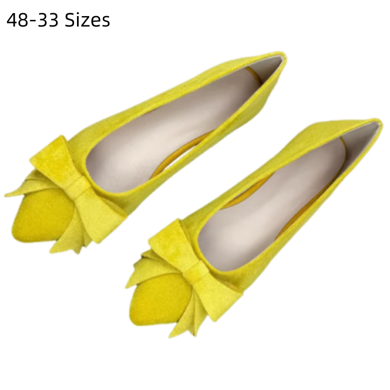 Lady Flock Butterfly Lemon Yel - đánh giá và giá Women Shoes For Big Feet