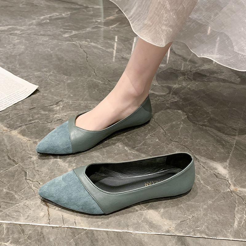 Flat black leather shoes for w - đánh giá và giá Women Shoes Black