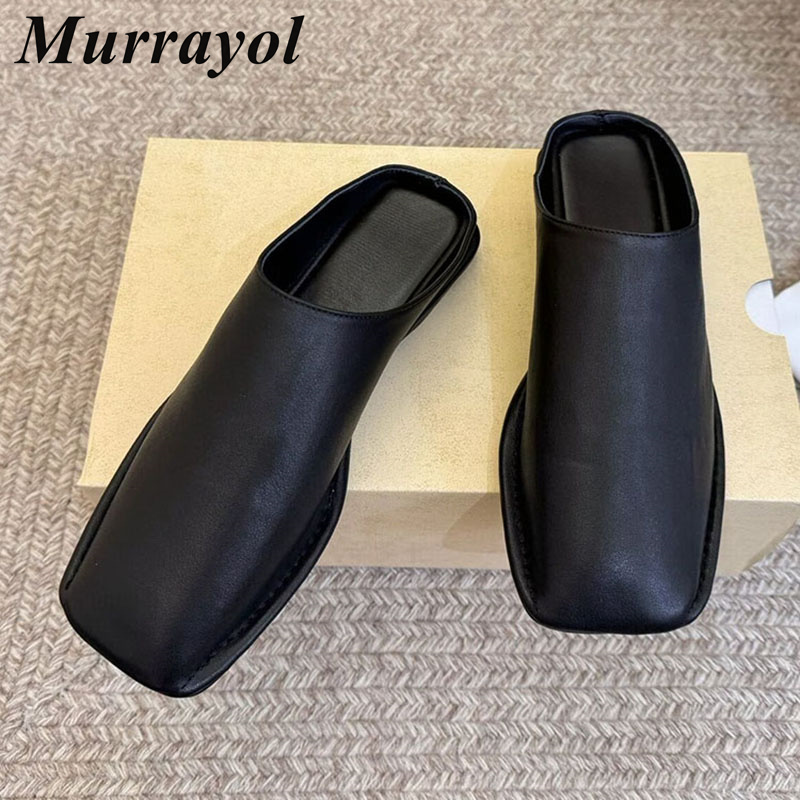 Slippers Closed Toe Genuine Le - đánh giá và giá Slip On Mule Flat