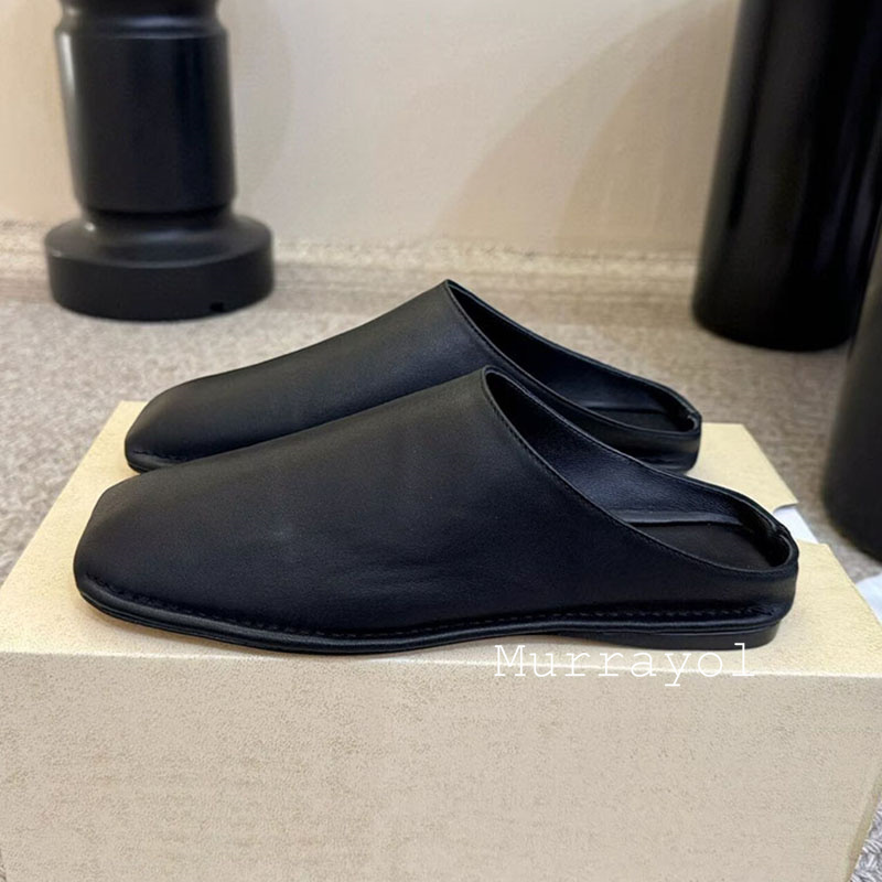 Slippers Closed Toe Genuine Le - đánh giá và giá Slip On Mule Flat