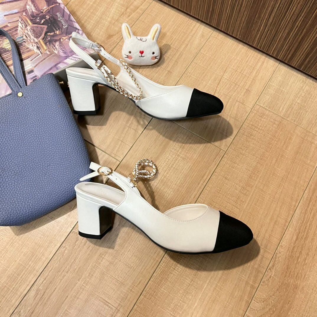 Women Slingback Pumps Two Tone - đánh giá và giá Women Shoes Black