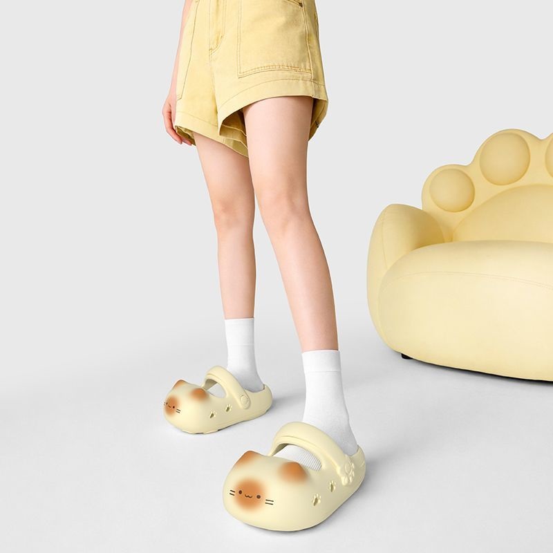 New creative black cat slipper - đánh giá và giá Women Shoes Black