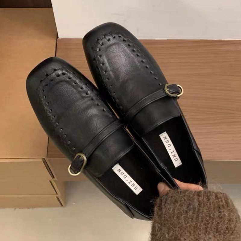 Elegant Suede Square Toe Flat  - đánh giá và giá Women Shoes Brand
